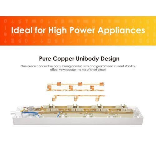 itel 4 Sockets 3 Metre Cable Power Strip UK Extension Box ISU-2430L - image 2
