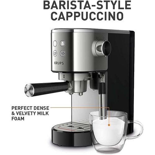 Krups Espresso And Coffee Maker With Milk Frothing Wand