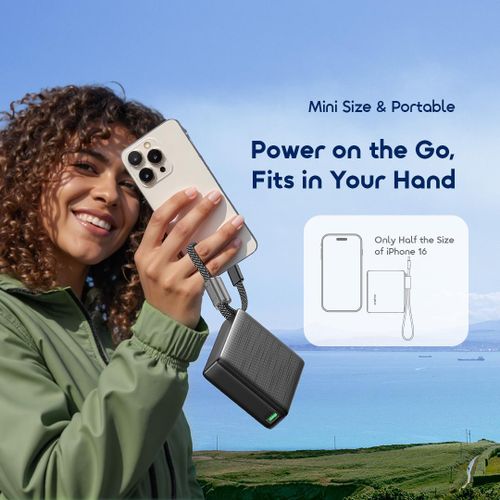 product_image_name-Oraimo-PowerNova L11 Power Bank 10000mAh 22.5W Fast charging Built-In Cable - Black-8