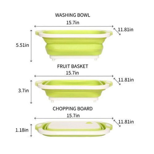 product_image_name-Generic-Folding Cutting Board Portable Vegetable/Drain Basket-2