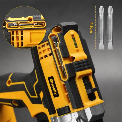 Gravolix 21V Cordless Drill Set with Box, 21V Max Power Electric Drill with 1 & 2 Batteries & Drill Bits, drilling machine Kit,drilling toolset,drill machine - image 4