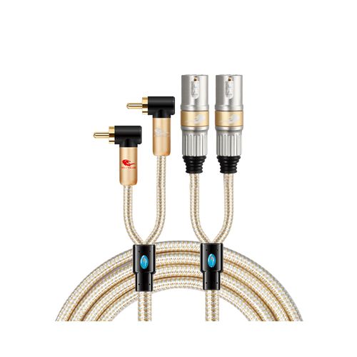 Hifi Audio Cable 2 Rca Male to Xlr 3 Pin Female Mixing Console Amplifier  Dual