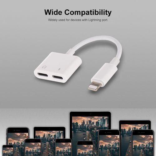 Generic Lightning To Dual Lightning Earphone Cable Lightning Audio - image 6