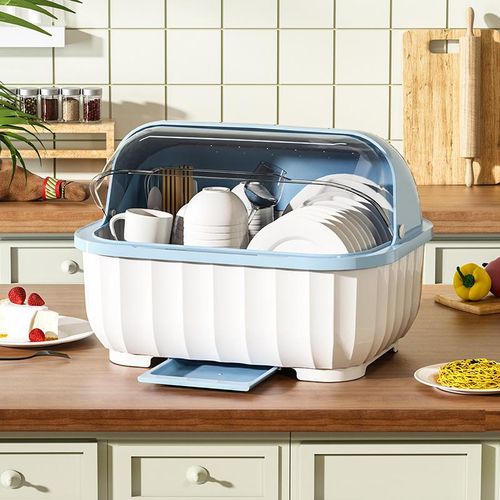 Generic Dish Drying Rack Kitchen Utensils Drainer Rack with Folding Cover Cupboard Countertop Dinnerware Organizer Kitchen Storage Rack Jumia Nigeria