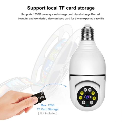 product_image_name-Panoramic Camera-360 DEGREE PANORAMIC WIRELESS TRACKING BULB PTZ WIFI CAMERA-3