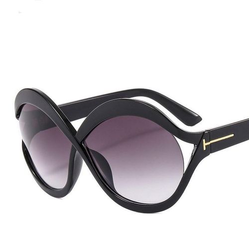 Fashion Infinity Large Black Glasses With Free Case - image 2
