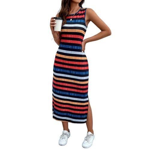 product_image_name-Generic-Women's Summer Dress - Beige-1