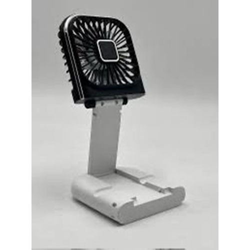 product_image_name-Generic-Hanging Neck Fan, USB Hand Fan, Power Bank,3000Mah-W & Black-4
