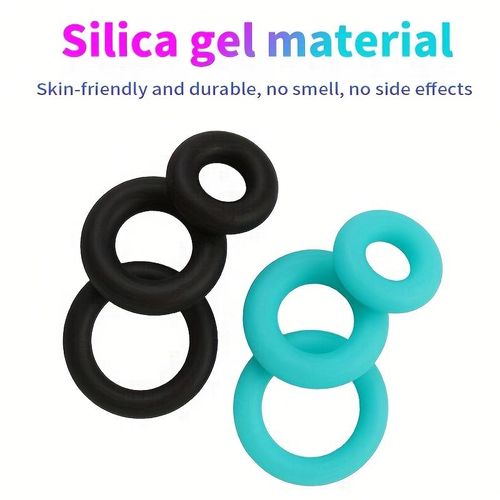 3 in 1 Silicone Penis Ring: Ultra Soft Cock Ring Men Enhance