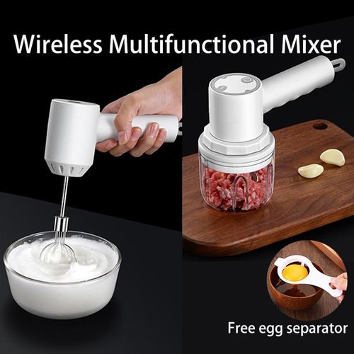 Automatic Wireless 3 Speed Mixer Electric Food Blender Handheld