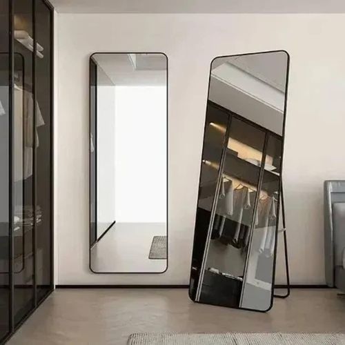 Generic Elegant Standing Mirror Black