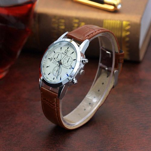 Three Eye Watches Quartz Mens Watches Blue Glass Watch – Nigeria Shopping