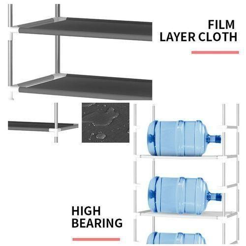 Lindy Double Row 7 Layer Shoe Wardrobe - Grey - image 5