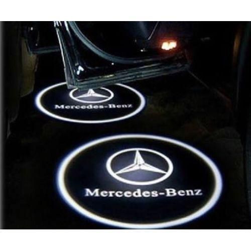 Generic Led Door Mercedes 3D Logo Shadow Lights For BENZ~ GLK, C.CLASS 4-MATIC (For 4 Doors)