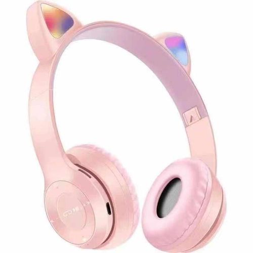 product_image_name-Generic-P47M 5.0 wireless Bluetooth stereo foldable headphones  Pink Cat Ear Headphones-1