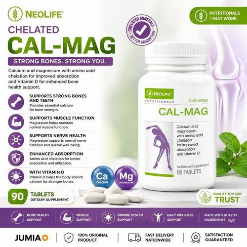Neo Chelated Cal-Mag with 500 IU Vitamin D3 - 90 Tablets (Single)