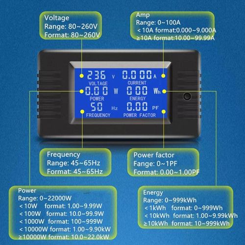 Generic AC Multifunction Digital Meter with 6 LED Accurate Readings with Closed CT - image 6