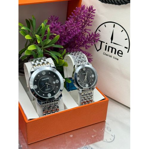 Lookworld  Very Powerful & Original Quality Couples Silver Steel Wristwatch - image 3