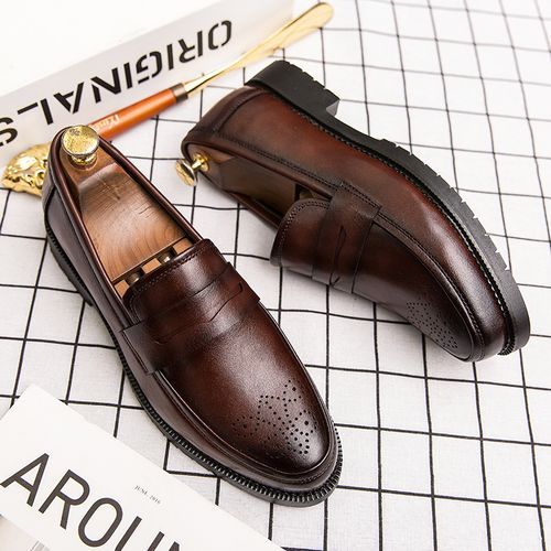 Fashion Top Quality Mens Shoes Full Grain Leather Business Formal Shoes ...