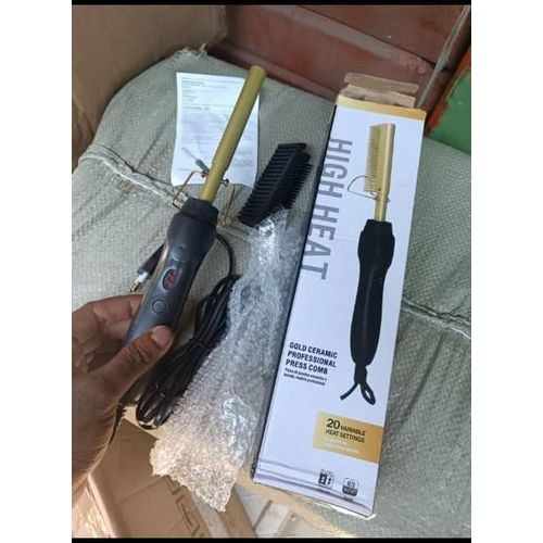 Generic  Gold Ceramic Professional Press Comb