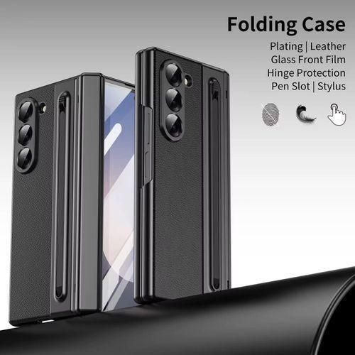 Generic Samsung Luxury Premium Leather Case For Galaxy Z Fold 5 With S Pen