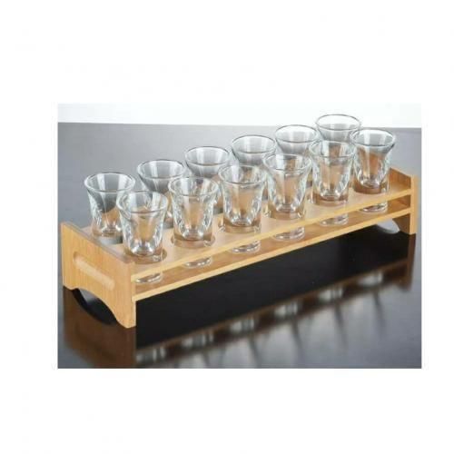 product_image_name-Generic- Tequila Shots Rack 12 Holes With Tequila Shot Glasses- 12 glasses -2