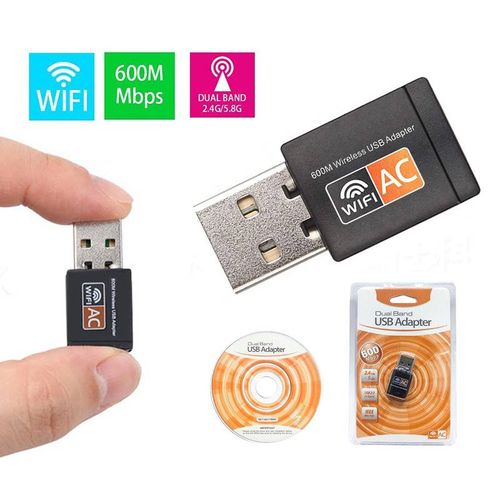 Adaptateur WiFi ac USB 600Mbps Dual Band 2.4GHz/5.8GHz