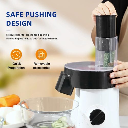 Sonifer SF-5551 Multi-Purpose 6-in-1 Electric Salad Maker & Vegetable Slicer - image 3
