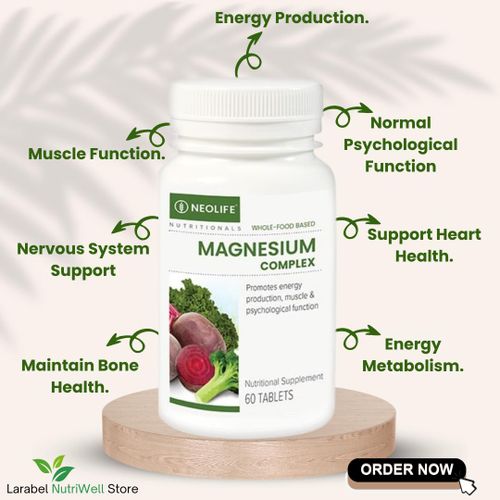 product_image_name-WELLNESS NUTRITION-Wellness Magnesium Complex 60 Tablets - For Muscle Bone & Joint Health With Magnesium Complex 60-2