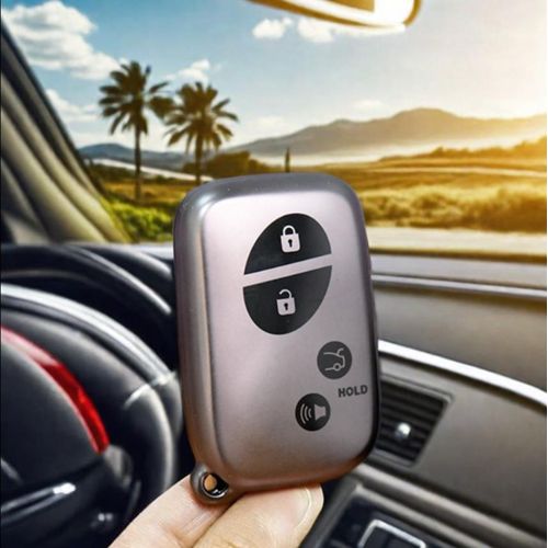 Generic Premium Plastic Key Case with Leather Strap for Lexus Es, Rx, Is, models - image 2