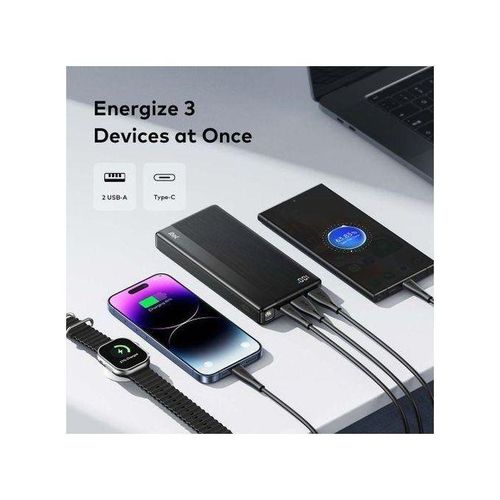 Generic itel 20000mAh PowerPulse Power-Bank 12W Fast Charging With Torch,TypeC,+free Cable - image 3
