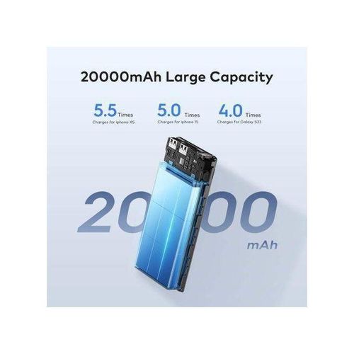 Generic itel 20000mAh PowerPulse Power-Bank 12W Fast Charging With Torch,TypeC,+free Cable - image 4