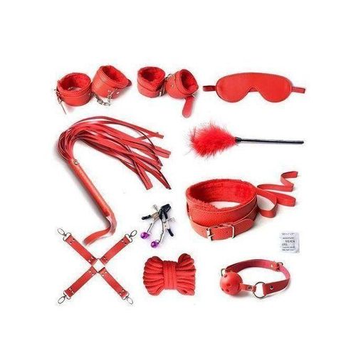 Generic 10 Pcs Bondage Restraint Kit BDSM