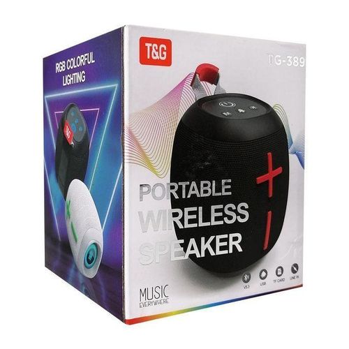 product_image_name-T&G-TG-389 Portable Outdoor IPX5 Waterproof Wireless Bluetooth Speaker (RED)-5