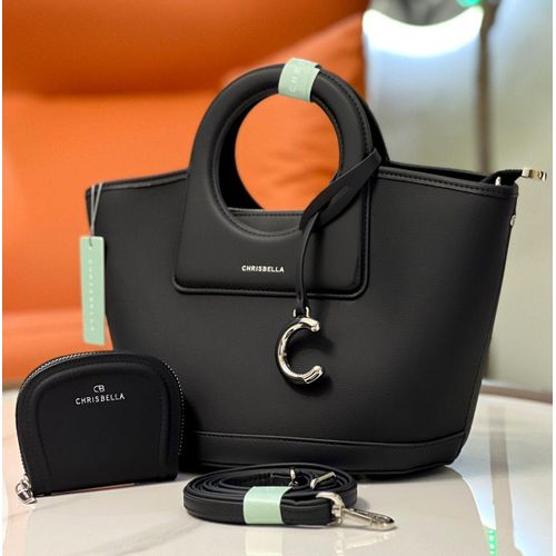 product_image_name-CHRISBELLA-Black Handbag Set-1