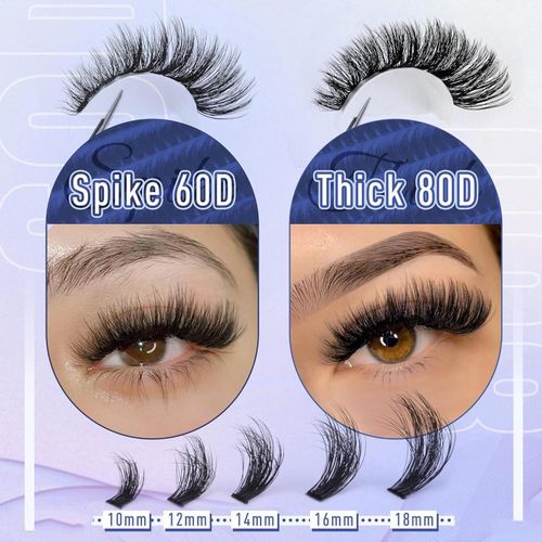 Eyelash Extension Single Cluster False Eyelashes 280pcs Lash Clusters D Curl 10-18mm - image 2