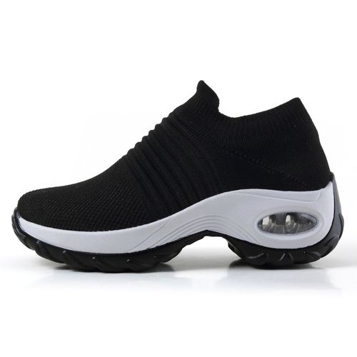 Womens black outlet mesh sneakers