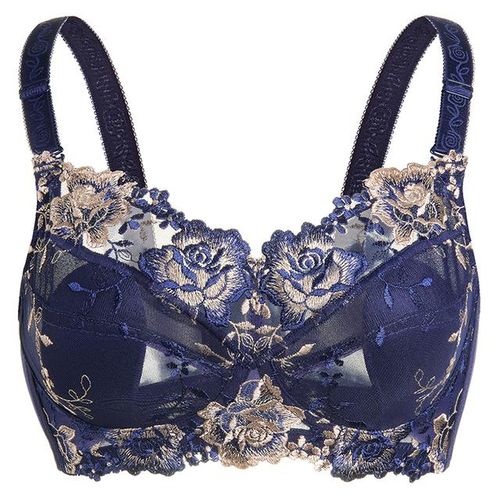 Non-Padded Minimizer Bra with Embroidery