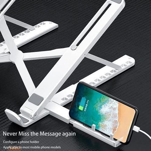 product_image_name-GtyGo-Portable Laptop Stand With Mobile Phone Support 3 In 1 White-4