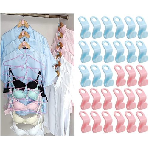  Space Saving Hanger Hooks Clothes Hanger Connector Hooks AS-SEEN -ON-TV, 36PCS Triangle Hooks for Saving Closet Space Closet Organizers  Space Savers (Bear) : Home & Kitchen