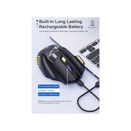 Generic Next-Generation Bluetooth 5.4 Dual-Mode Wireless Gaming Mouse, Rechargeable Gaming Mouse, Wireless Gaming Mouse, High Precision Gaming Mouse, 7 Programmable Keys, German Designed Rechargeable Bluetooth Mouse, USB