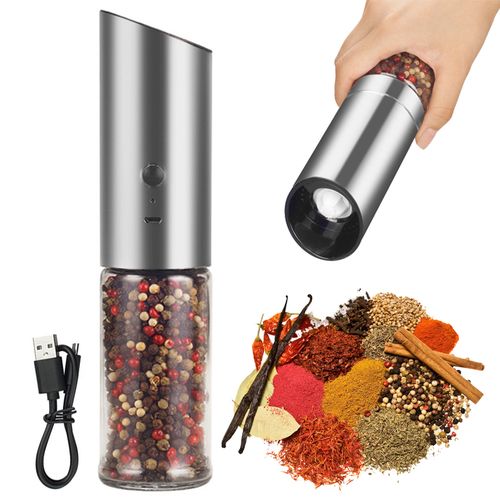 Generic 1PCS Electric Salt And Pepper Grinder USB Rechargeable