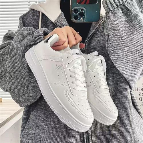 product_image_name-Fashion-Men's Trendy Sneakers - White-6