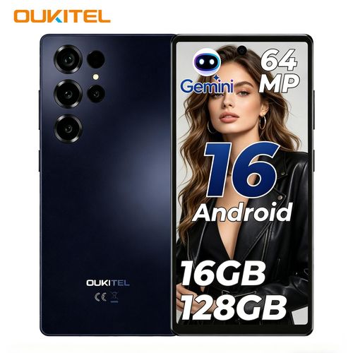 OUKITEL C66 Android 16 Smartphone 64MP AI Camera,6.73