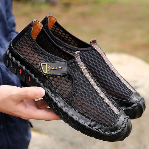 Men's Fishing Shoes Casual Mesh Breathable Men's Sports Shoes Fashion  Outdoor Sports Men's Fishing Rubber Men's