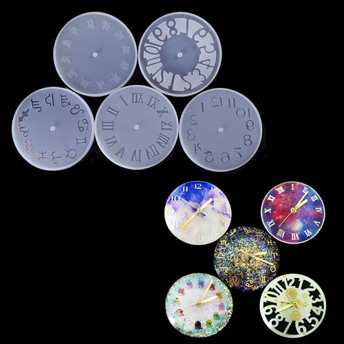 Generic Epoxy Clear Clock Silicone Resin Liquid Mold Pendant