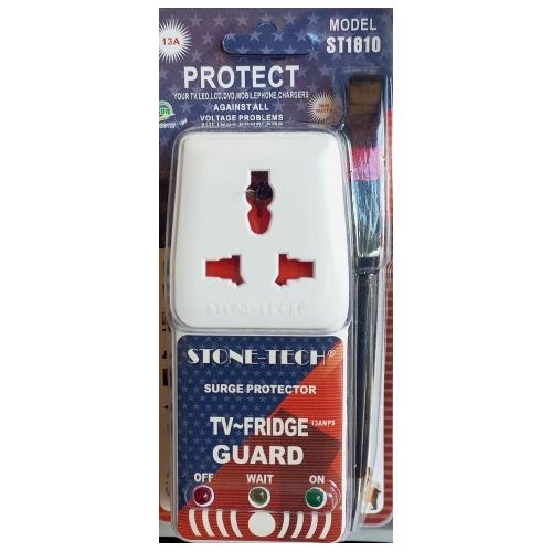 STONETECH ST1810 13AMPS TV-FRIDGE Guard (Surge Protector) - Brand New –  IFESOLOX