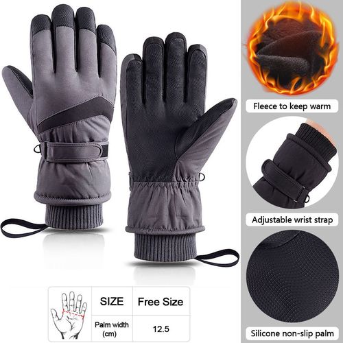 Men's Women's One-size Warm Touchscreen Waterproof Riding Gloves