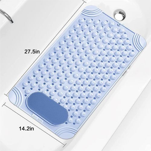 915 Generation Bathtub Mat Non-Slip Rubber Shower Mat with Drain Holes  Suction,Beige @ Best Price Online