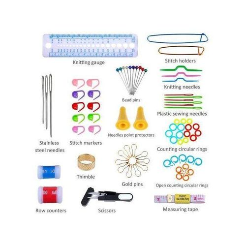 product_image_name-Generic-120Pcs Crochet Hooks Set Knitting Needles Kit with Storage Bag DIY Tools-4
